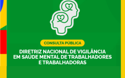 Saúde mental dos trabalhadores – Ministério da Saúde abre consulta pública sobre o texto da diretriz nacional de vigilância